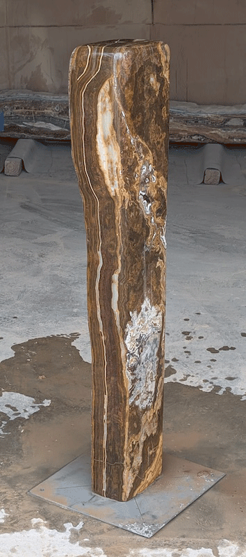 040 48" x 10" x 7" fountains stone petrified wood bubblers landscaping waterfall landscaping design onyx natural